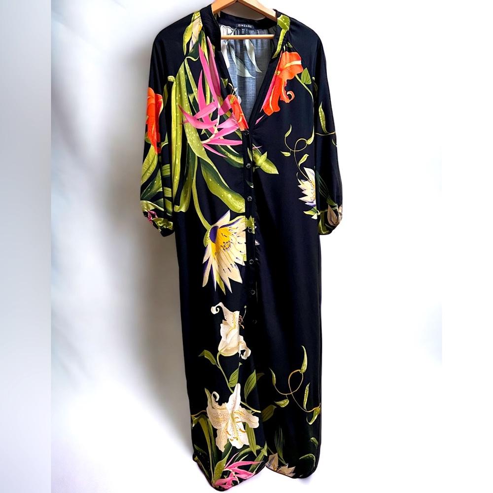 Zinzane maxi Chemise Estampado